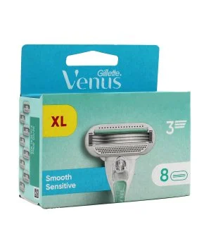Gillette Venus Smooth Sensitive cartuchos de reposição 8 unidades