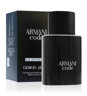 Giorgio Armani Code eau de toilette para homens 75 ml frasco recarregável