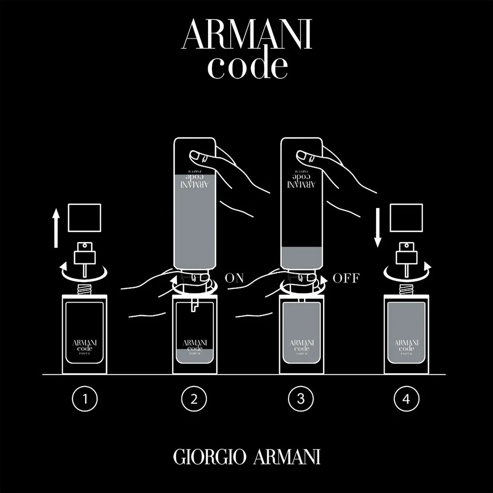 Code Parfum perfume para homens 75 ml frasco recarregável