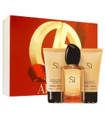 Sì conjunto de presente para mulheres água de perfume 50 ml + gel de banho 50 ml + loção corporal 50 ml 50 ml + sprchový gel 50 ml + tělové mléko 50 ml