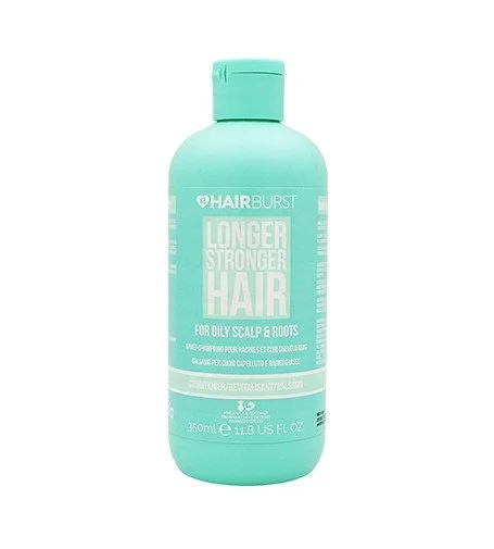 Longer Stronger Hair Condicionador purificante para couro cabeludo e raízes oleosos para cabelos que ficam oleosos rapidamente 350 ml