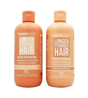 Hairburst Longer Stronger Hair Dry & Damaged conjunto para cabelos secos e danificados champô 350 ml + condicionador