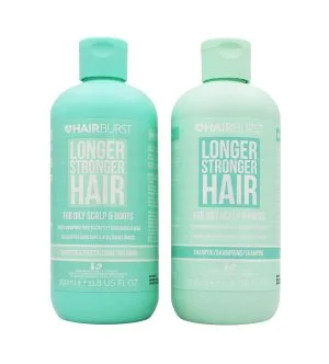 Hairburst Longer Stronger Hair Oily Scalp & Roots conjunto para cabelos oleosos champô 350 ml + condicionador