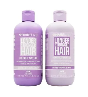 Hairburst Longer Stronger Hair Curly conjunto para cabelos encaracolados champô 350 ml + condicionador