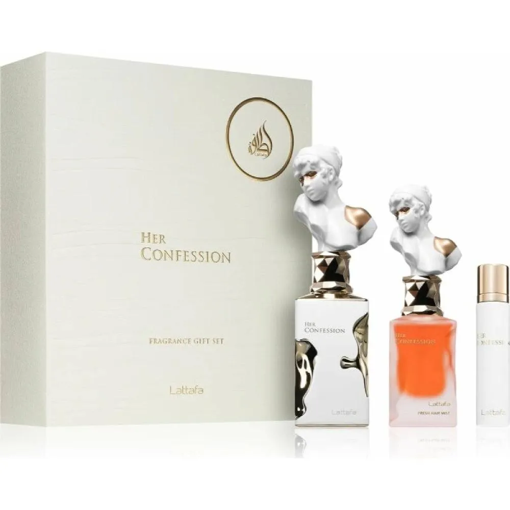 Her Confession 100 ml + EDP MINI 12 ml + Bruma capilar, água de perfume para mulheres 50 ml