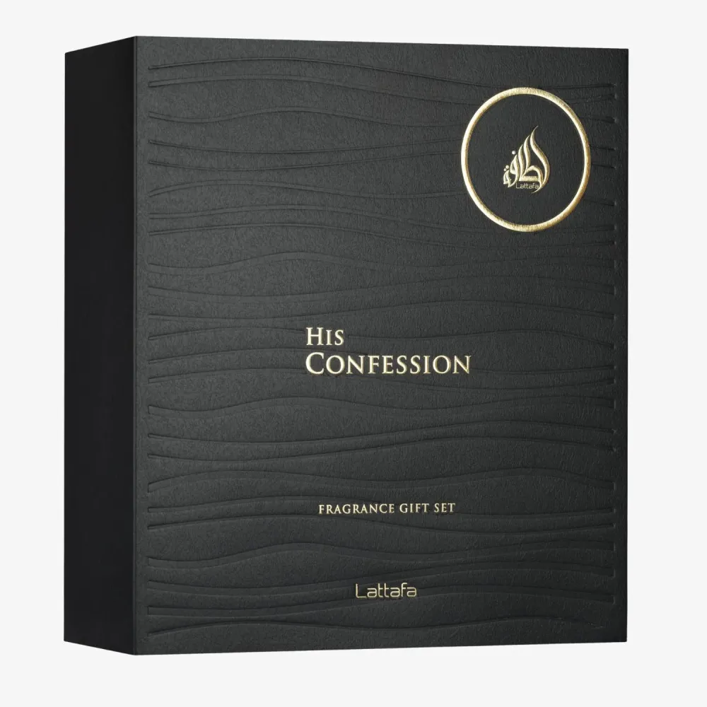His Confession 100 ml + EDP MINI 12 ml + gel de duche, eau de parfum para homem