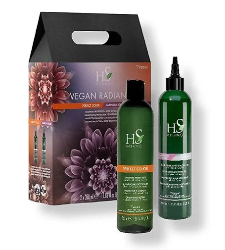 Vegan Radiance Color Care conjunto Shampoo Protetor 350 ml + Tratamento Leave-In Lamellar Bond