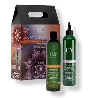 HS MILANO Vegan Radiance Color Care conjunto Shampoo Protetor 350 ml + Tratamento Leave-In Lamellar Bond