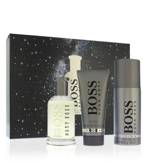 Hugo Boss Boss Bottled conjunto presente eau de toilette 100 ml + gel de duche 100 ml + desodorizante para homens