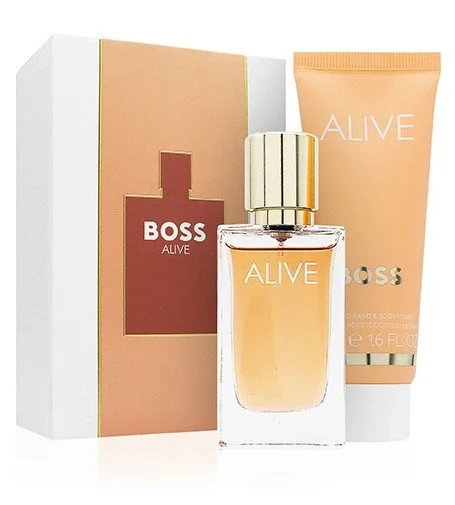 Boss Alive conjunto de presente 30 ml + leite corporal eau de parfum para mulher