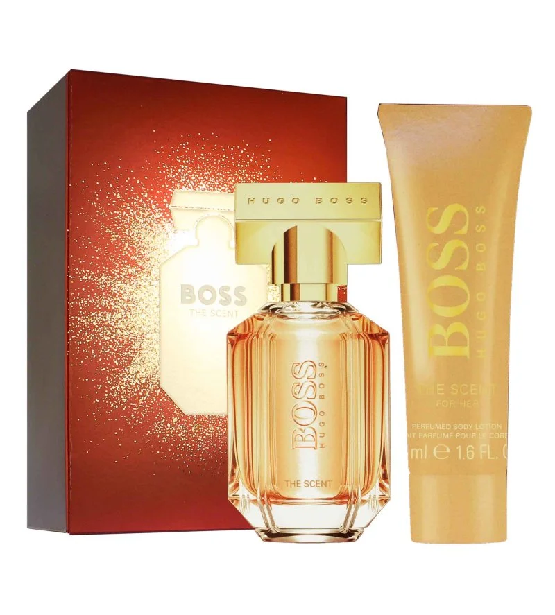 Boss The Scent For Her conjunto de presente 30 ml + loção corporal eau de parfum para mulher