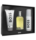 Boss Bottled conjunto de presente para homens eau de toilette 100 ml + gel de banho 100 ml + desodorante spray 150 ml 100 ml + sprchový gel 100 ml + deosprej 150 ml