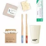 Hydrophil Escova de dentes de bambu para crianças (macia) - vermelha