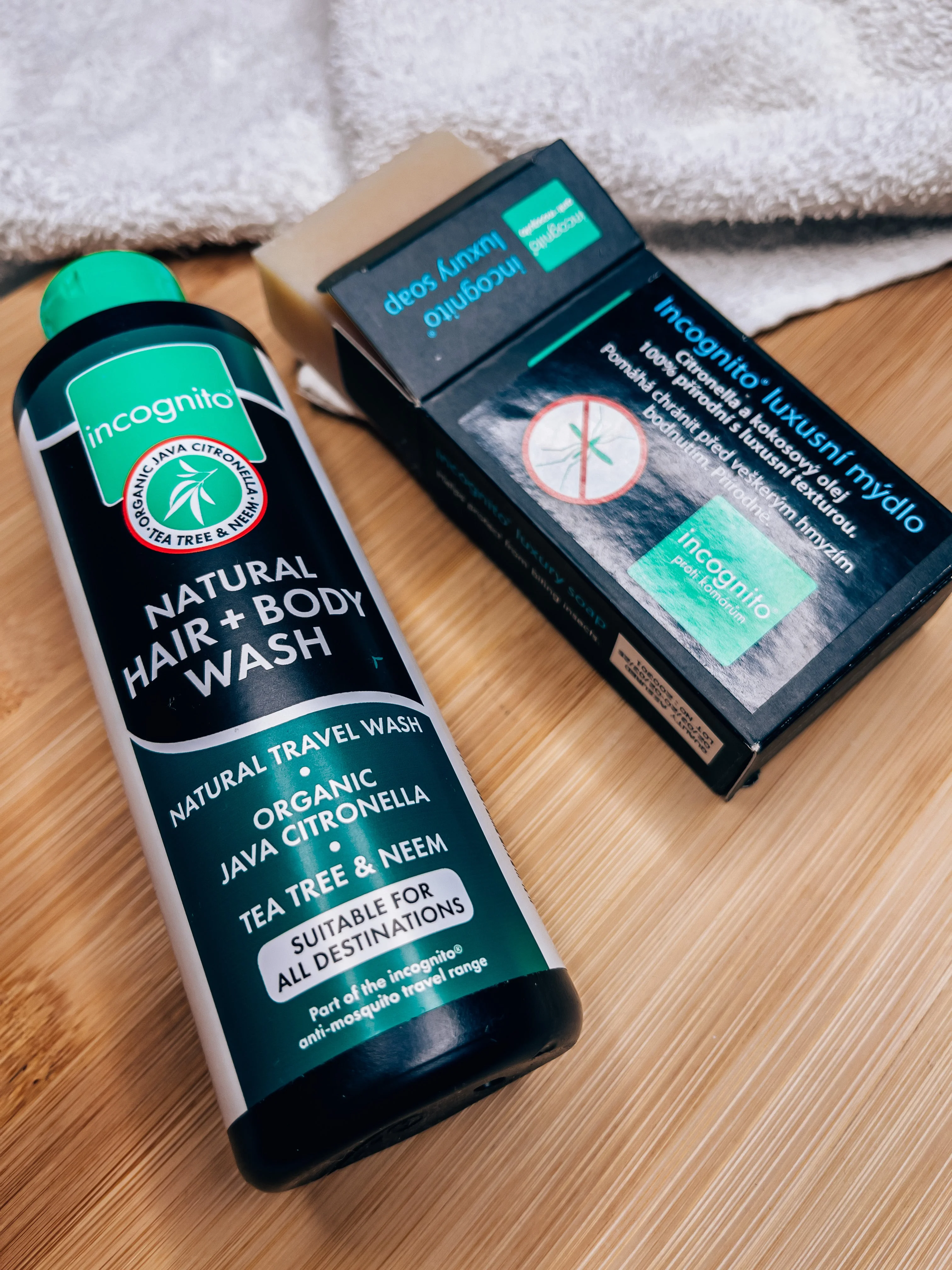 Incognito Shampoo protetor para cabelo e corpo com citronela de Java (200 ml) 100 ml - não agrada a insetos incômodos e piolhos