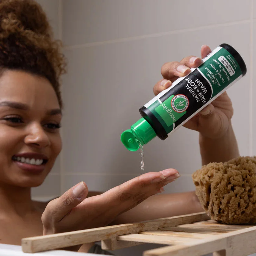 Incognito Shampoo protetor para cabelo e corpo com citronela de Java (200 ml) 100 ml - não agrada a insetos incômodos e piolhos