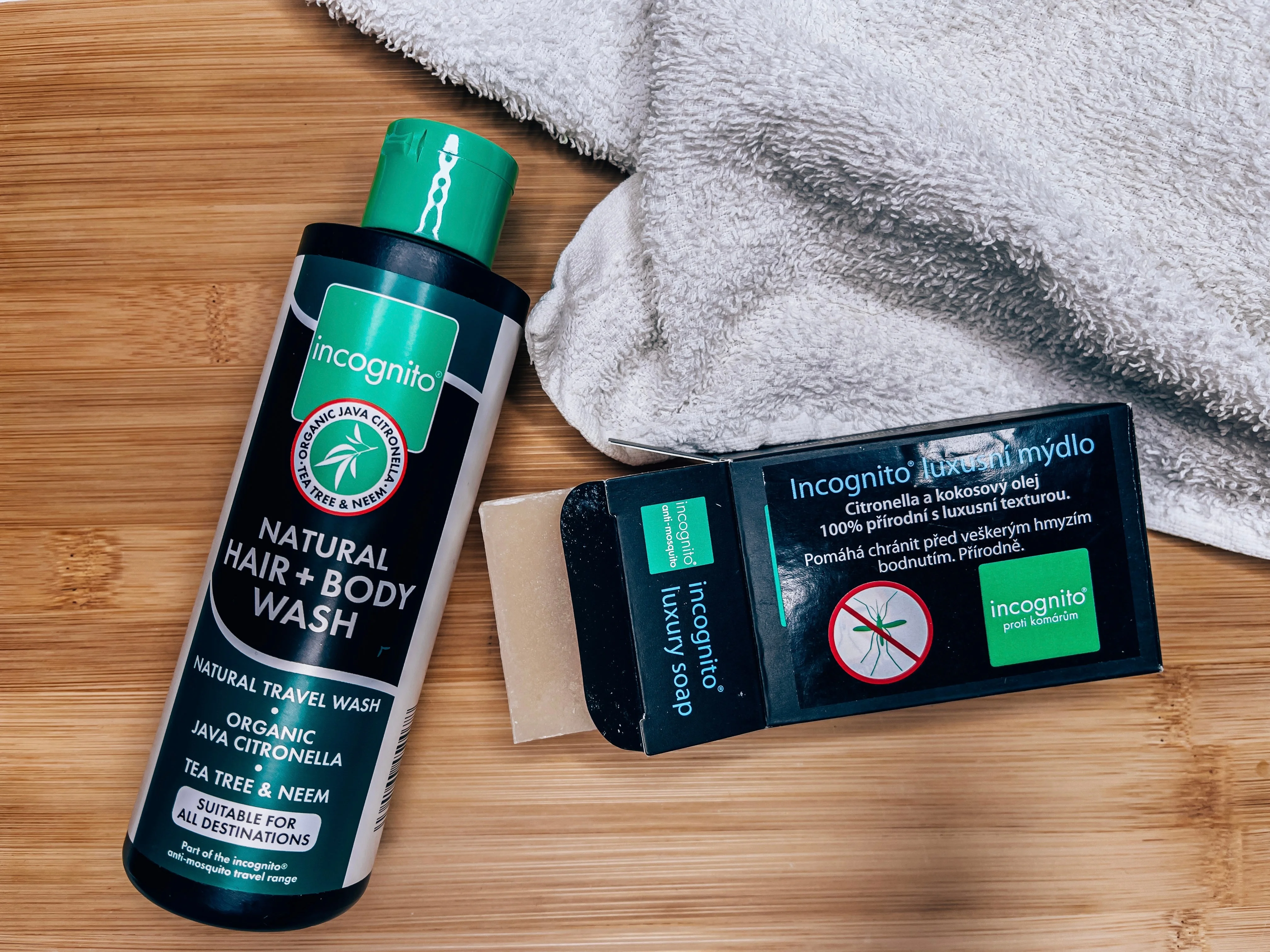 Incognito Shampoo protetor para cabelo e corpo com citronela de Java (200 ml) 100 ml - não agrada a insetos incômodos e piolhos