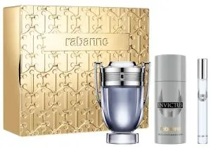 Rabanne Invictus Eau de Toilette para homem 100 ml + EDT MINI 10 ml + DEO em spray