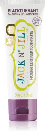 Jack n Jill Pasta de dentes infantil - BIO de morango (50 g) - sem flúor, com extracto de calêndula orgânica
