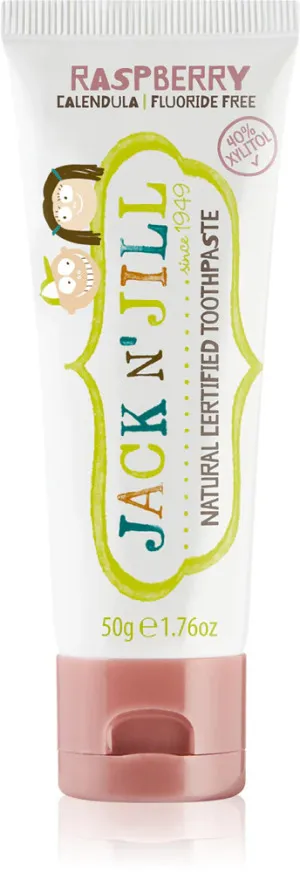Jack n Jill Pasta de dentes infantil - BIO de morango (50 g) - sem flúor, com extracto de calêndula orgânica