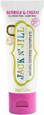 Jack n Jill Pasta de dentes para crianças - Milkshake (50 g) - sem flúor, com extrato de calêndula biológica