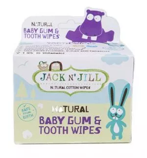 Jack n Jill Toalhetes húmidos para gengivas e dentes (25 pcs)