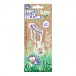 Jack n Jill Escova de dentes de silicone para crianças para dentes e gengivas (1 peça) - para crianças dos 2 aos 5 anos de idade