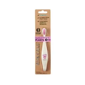 Jack n Jill Escova de dentes para crianças Elephant - feita de amido de milho