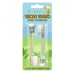  Cabeças de substituição para a escova de dentes sónica Tickle Tooth (2 peças) - para as crianças mais pequenas