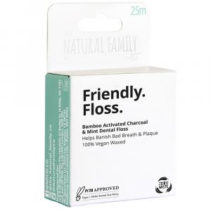 NFco. Fio dental amigável (25 m) - com menta e carvão ativado