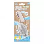 Jack n Jill Escova de dentes de silicone escova de dentes de dedo para bebés (2pcs) estojo - para crianças dos 6 aos 12 meses