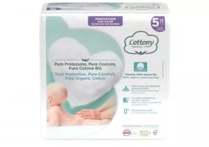 Cottony Fraldas descartáveis para bebé de algodão biológico 11-25 kg