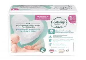 Cottony Fraldas descartáveis para bebé de algodão biológico 2-5 kg