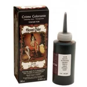 Henné Color Molho de creme fino 90ml Preto