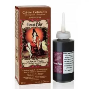 Henné Color Molho de creme fino 90ml Castanha escura