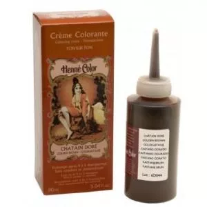 Henné Color Molho de creme fino 90ml Ouro castanho