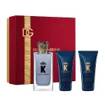 K by Dolce & Gabbana conjunto presente eau de toilette para homens 100 ml + bálsamo após barbear 50 ml + gel de duche