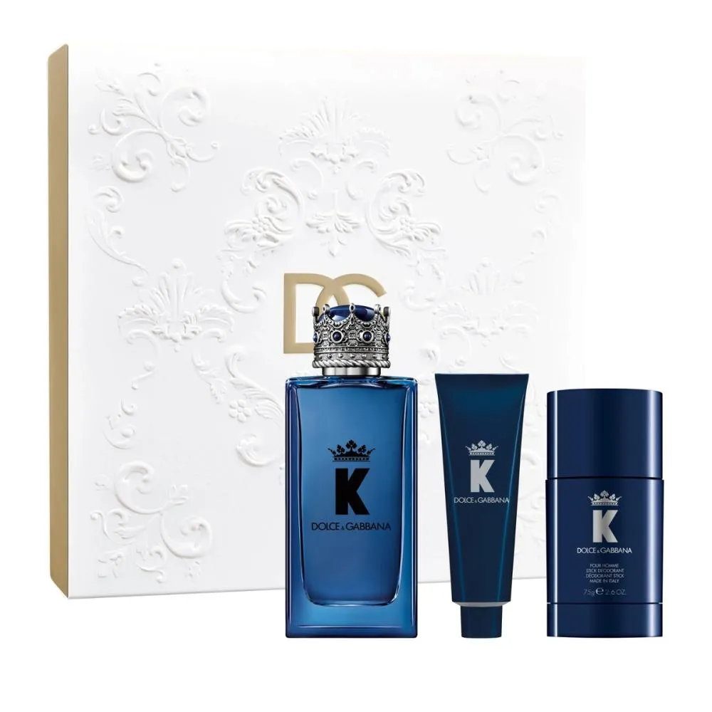 K pour Homme Água de Perfume para Homem 100 ml + Desodorizante Stick 75 g + Gel de Duche 50 ml