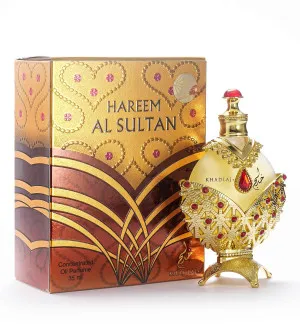 Khadlaj Hareem Al Sultan Gold óleo perfumado para mulheres 35 ml