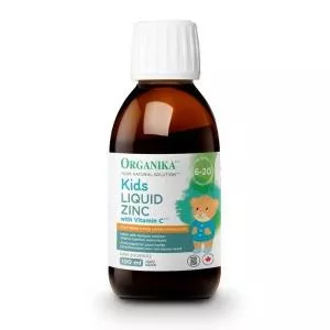 Organika Kids Liquid Zinc with Vitamin C para crianças, 100 ml