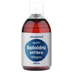 Allnature Prata coloidal Ag200 - 50 ppm 500 ml