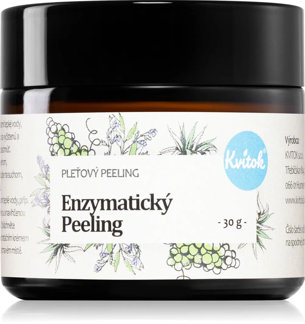 Kvitok Peeling enzimático para todos os tipos de pele (30 ml) - também adequado para peles sensíveis