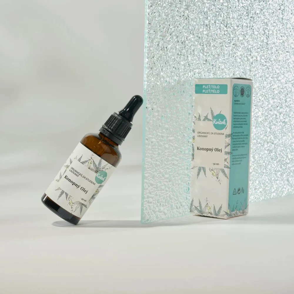Kvitok Óleo de pele de cânhamo (50 ml) - alivia o eczema, regenera a pele