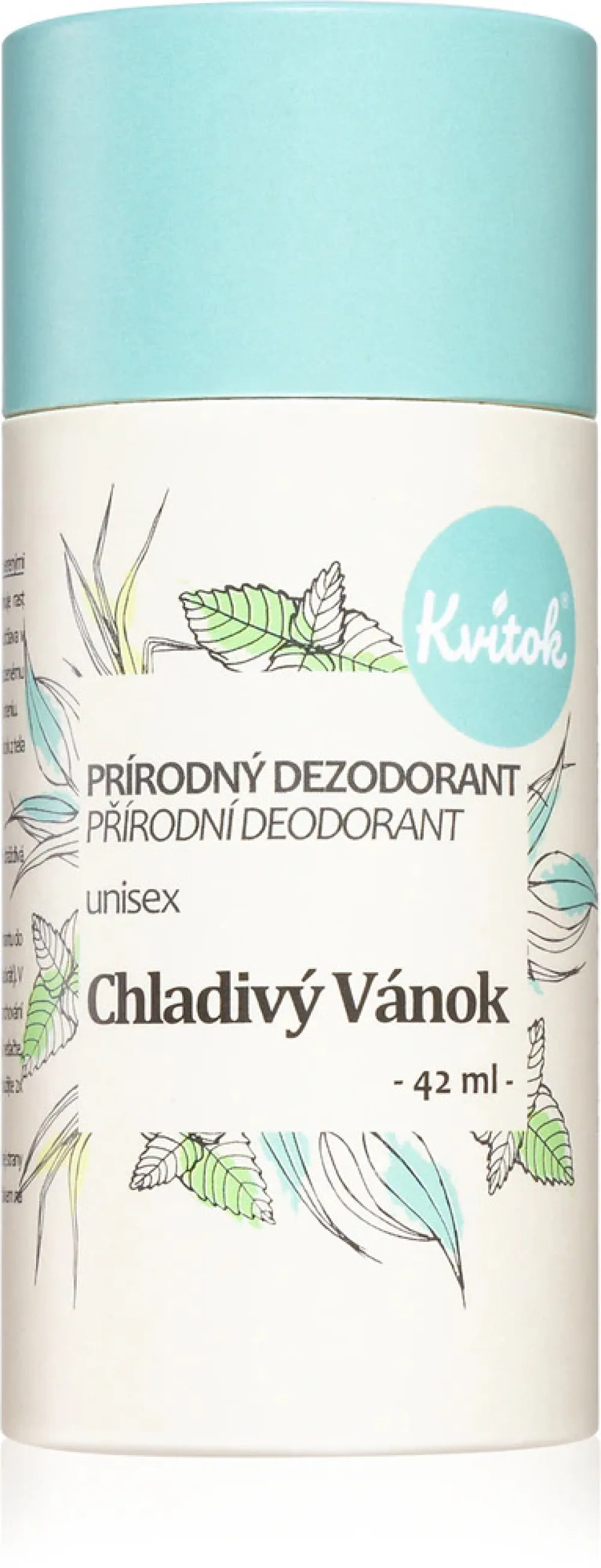 Kvitok Desodorizante Cool Breeze Cream (30 ml) - adequado para mulheres e homens