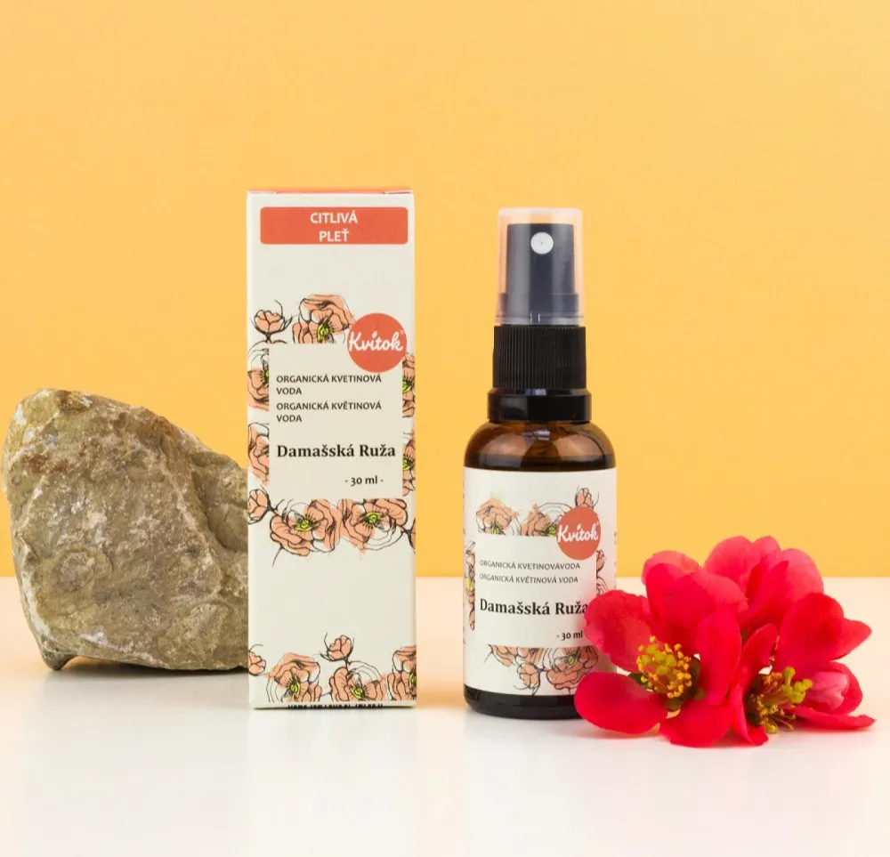 Kvitok Rosa de Damasco BIO água floral (100 ml) - uso universal