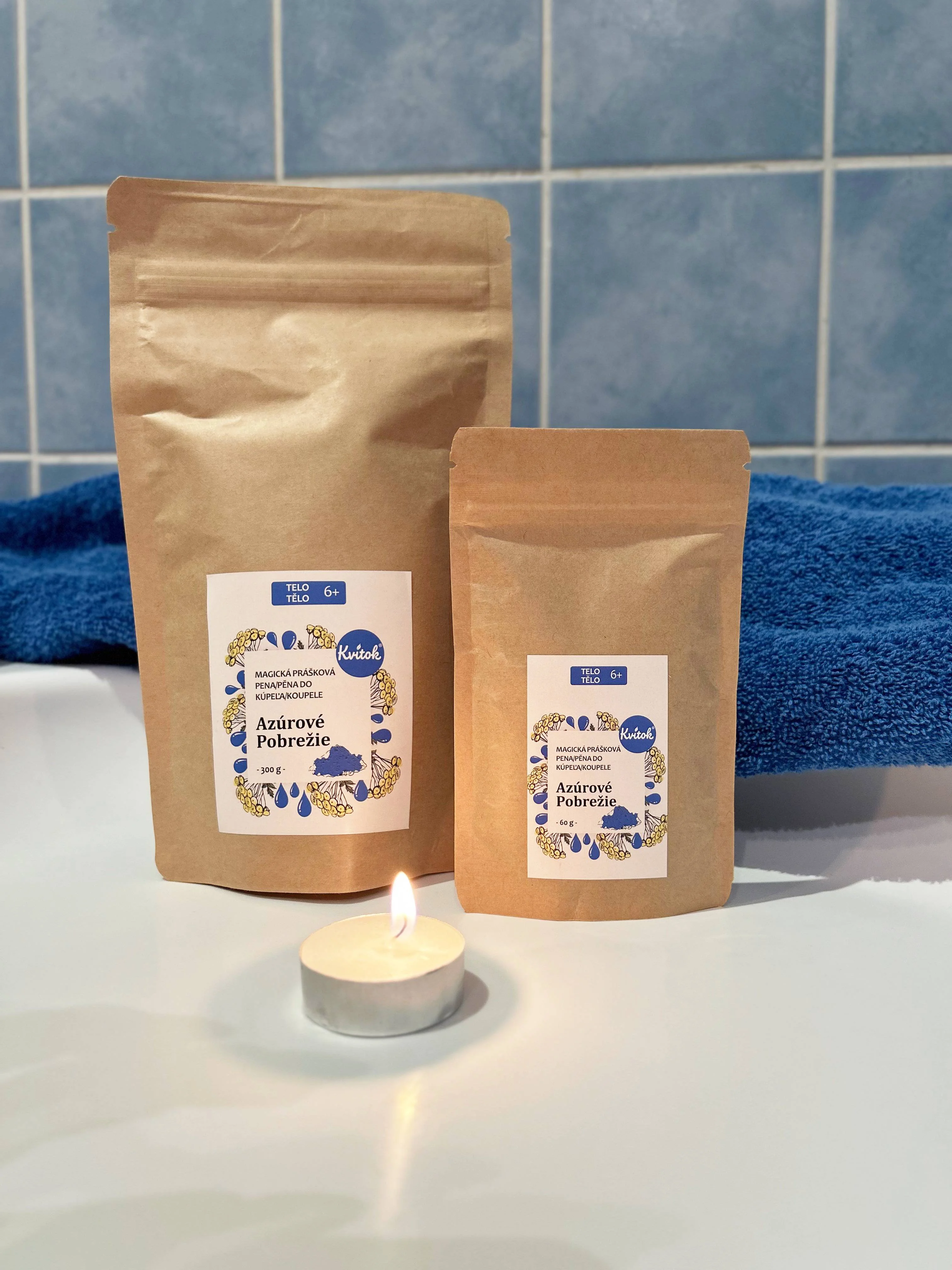 Kvitok Espuma de Banho Mágica Costa Azul 60 g - faz uma espuma maravilhosa