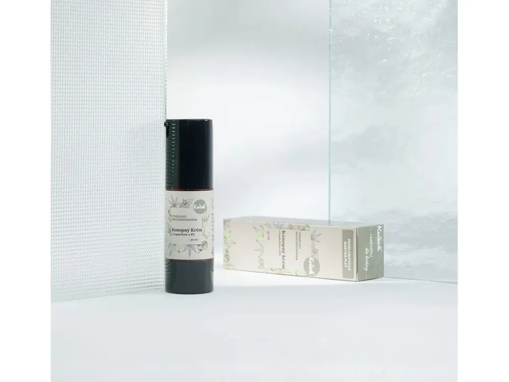 Kvitok Creme de noite de cânhamo para pele oleosa (30 ml) - elimina a acne
