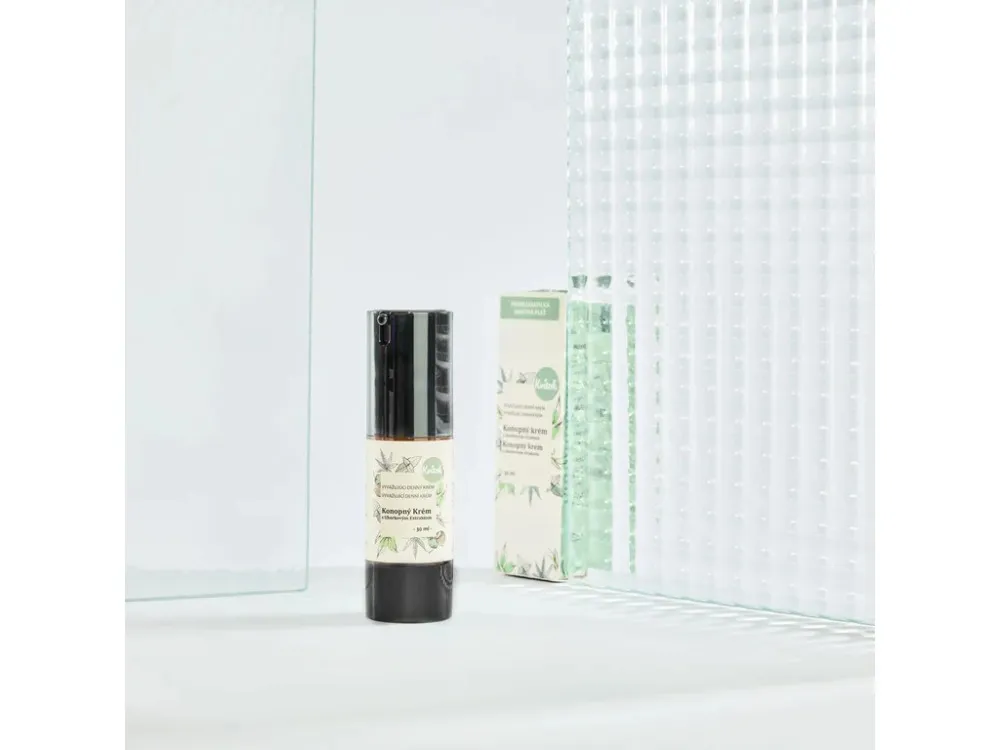 Kvitok Creme de noite de cânhamo para pele oleosa (30 ml) - elimina a acne