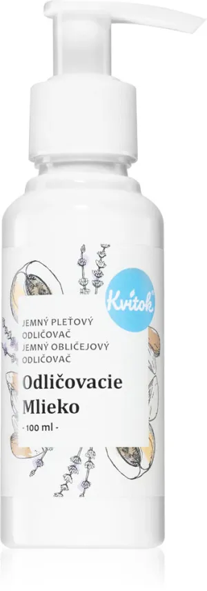 Kvitok Leite esfoliante (100 ml) - com óleo de amêndoa e de damasco