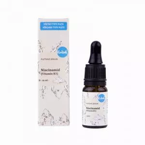 Kvitok Soro facial - Niacinamida (vitamina B3) (10 ml) - para pele com tendência para a acne, sensível e madura