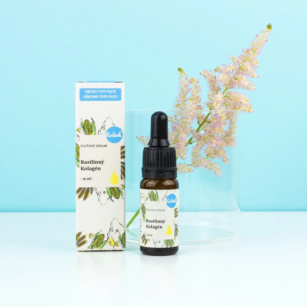 Kvitok Soro da pele - Colagénio vegetal (10 ml) - suaviza e melhora a elasticidade